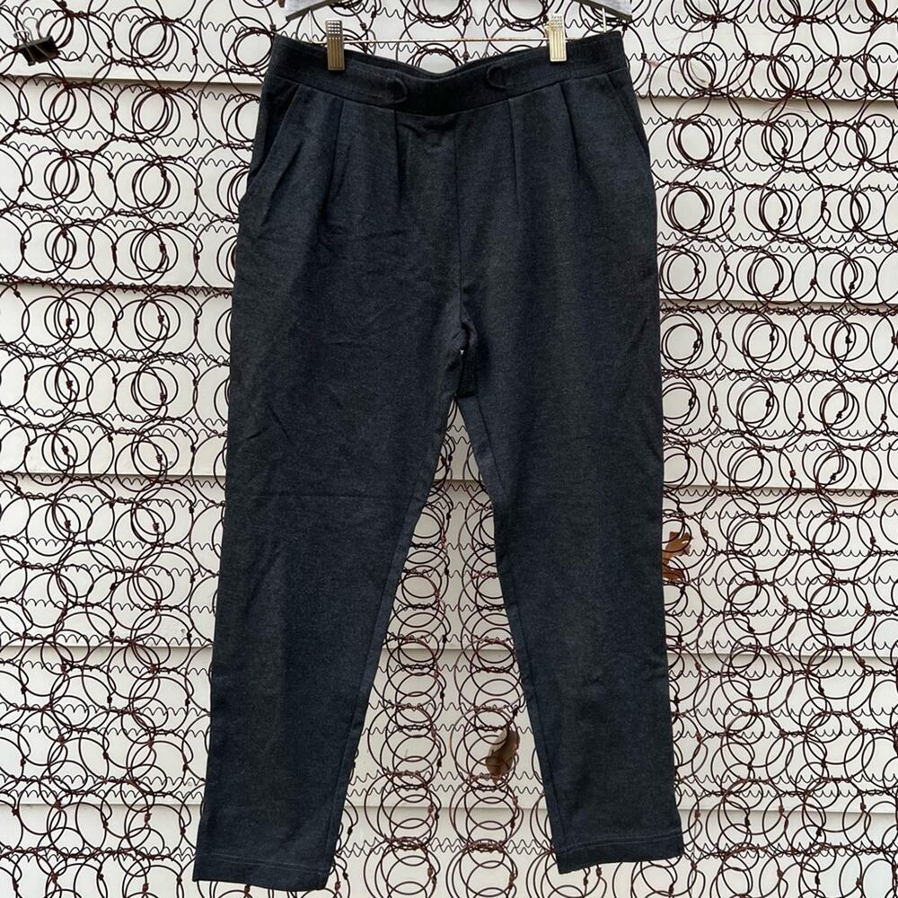 Betabrand Gray Skinny Leg Soho Joggers Dress Yoga Pants Petite Medium